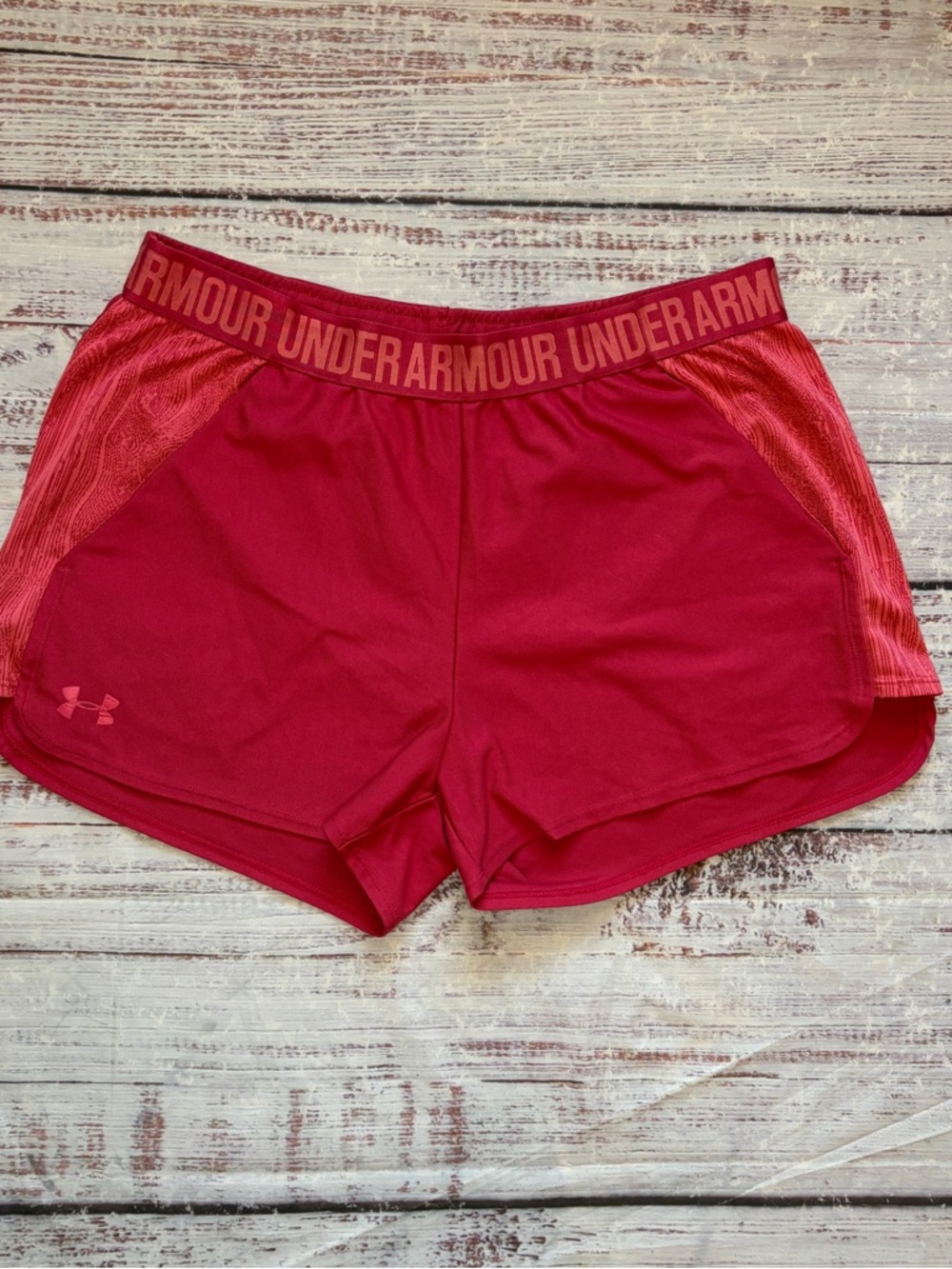 Under Armour Women's Raspberry Athletic Shorts